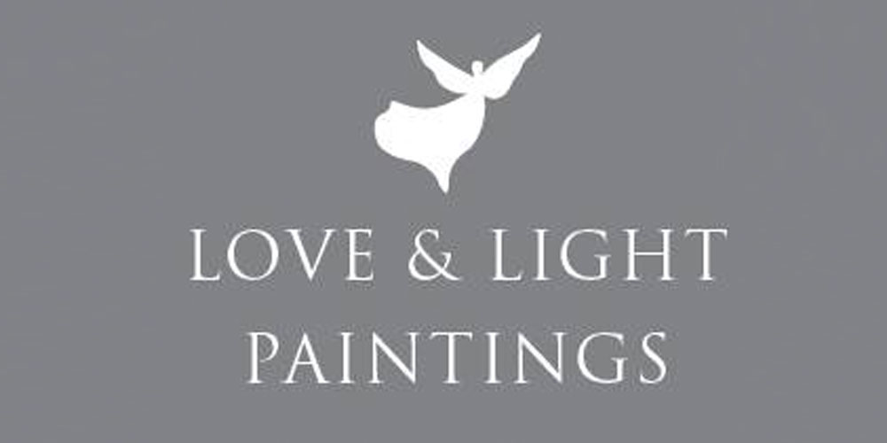 Love and Light paintings self entitled grey logo