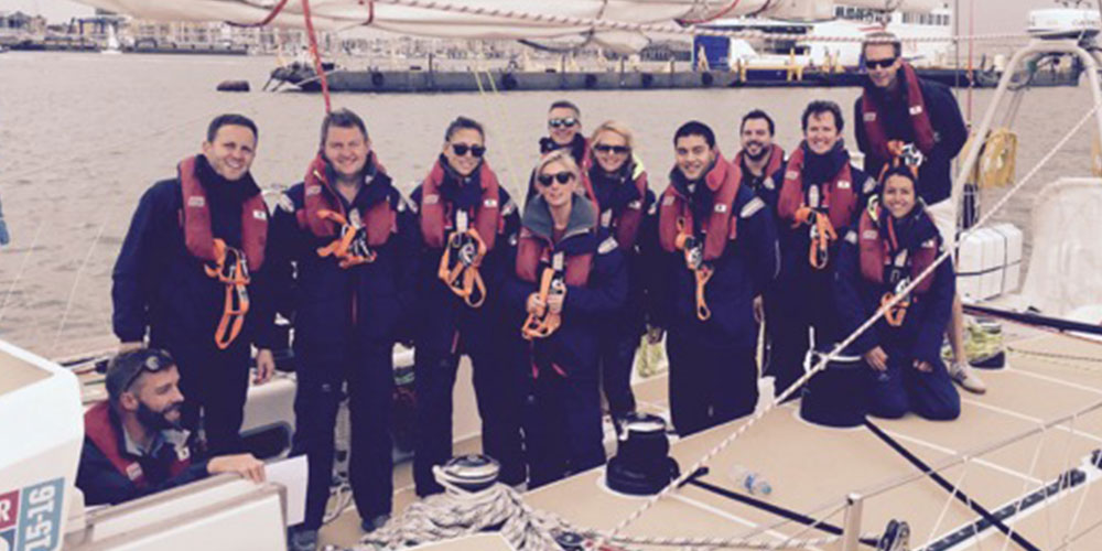 Sailing team group photo