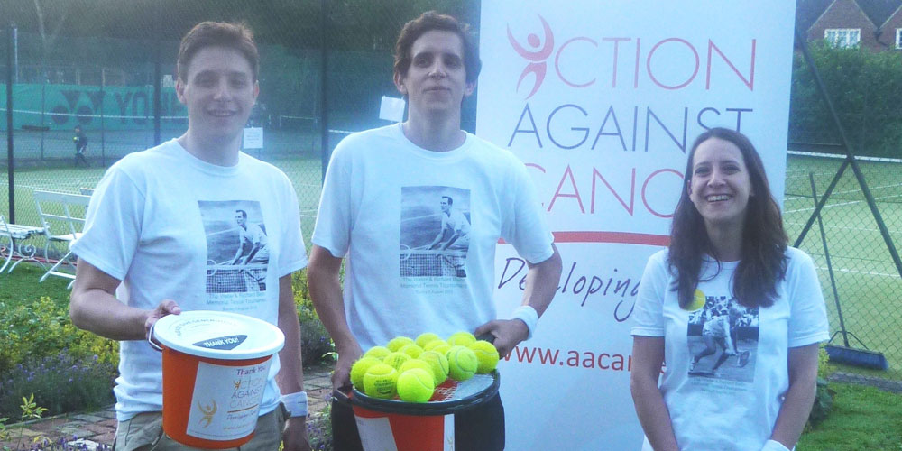 3 tennis players holding tennis balls